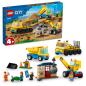 Preview: LEGO® City - 60391 - Baufahrzeuge und Kran mit Abrissbirne