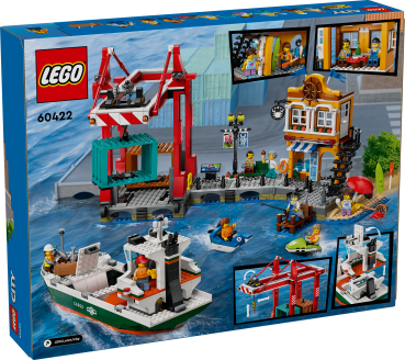 Preview: LEGO® City - 60422 - Hafen mit Frachtschiff