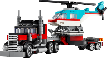 Preview: LEGO® Creator - 31146 - Tieflader mit Hubschrauber