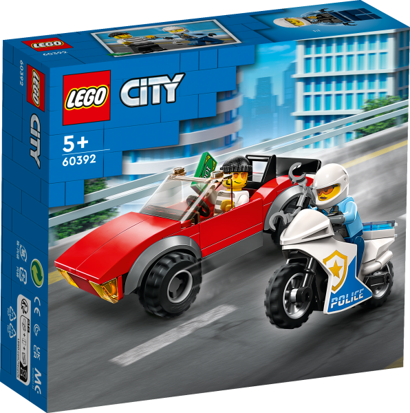 LEGO® City - 60392 - Verfolgungsjagd mit dem Polizeimotorrad