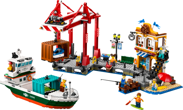 LEGO® City - 60422 - Hafen mit Frachtschiff