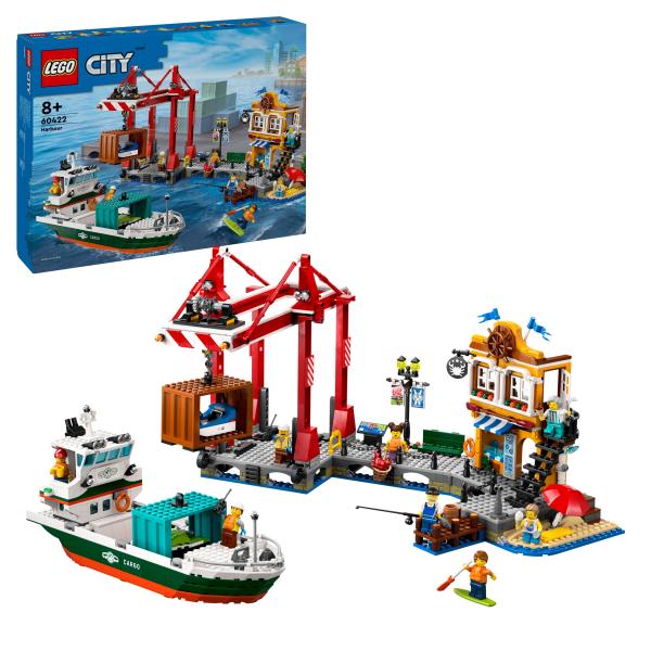 LEGO® City - 60422 - Hafen mit Frachtschiff